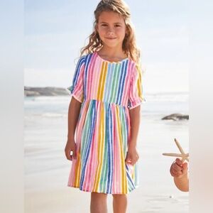 {Mini Boden} Stripe Woven Dress